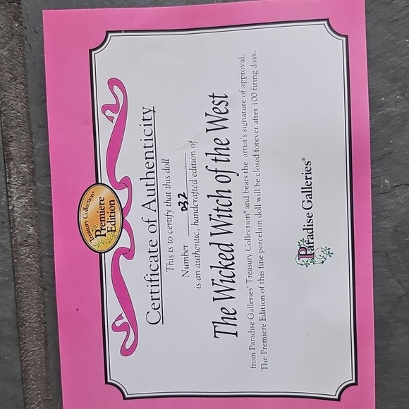 Wizard of Oz Wicked Witch of the West Porcelain Doll Paradise Galleries - Picture 4 of 10